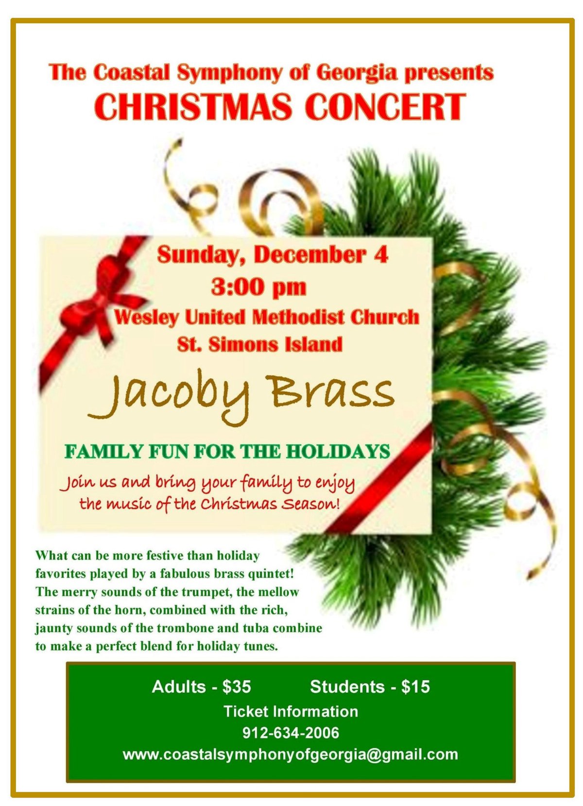 Christmas Concert with Jacoby Brass