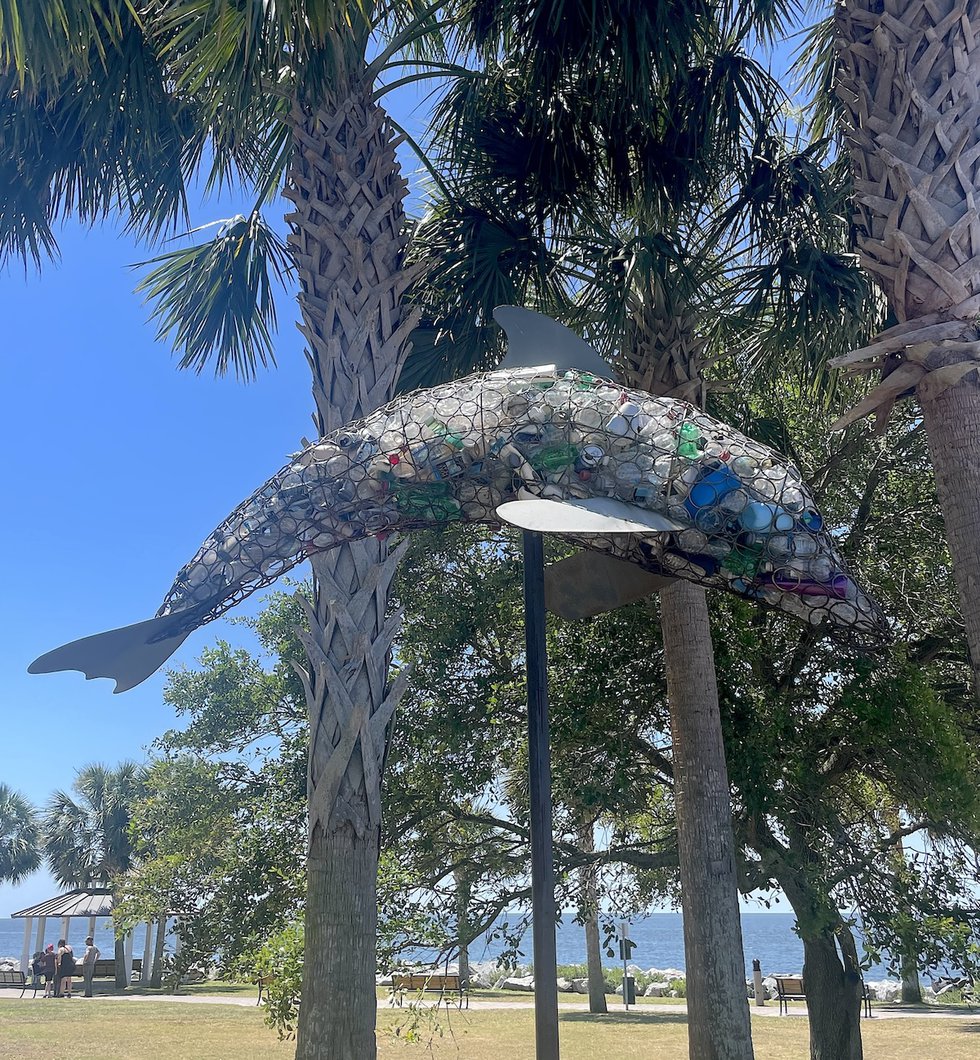 dolphin litter sculpture.jpeg